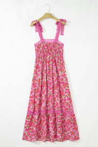 rose floral maxi dress