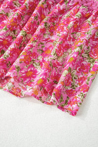 rose floral maxi dress