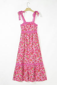 rose floral maxi dress