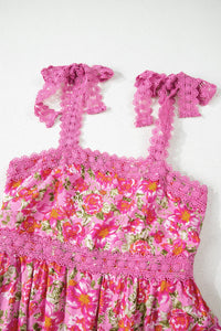 rose floral maxi dress