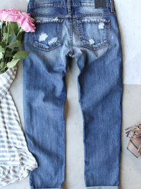 Shimmering Clover Patch Denim Jeans for St. Patrick's Day