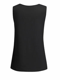 Skull Print V-neck Sleeveless Tank Top