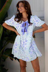leopard mini dress