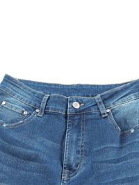 Slim And Flared Denim Pants