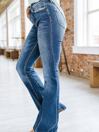 Slim And Flared Denim Pants