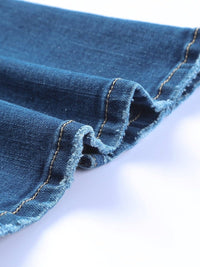 Slim And Flared Denim Pants