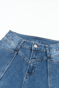 Slim And Flared Denim Pants