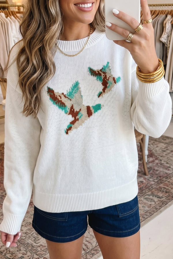 Soft and Stylish Women's Knit Sweater for Fall Layering – Cozy, Versatile Design in Classic Colors