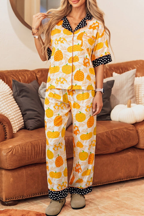Soft Cotton Women's Loungewear Set - Cozy Pajama Top & Pants, Relaxed Fit for Home Comfort and Casual Outings
