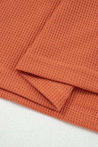 waffle knit hoodie