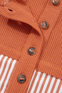 waffle knit hoodie