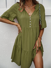 Solid Color Sexy Temperament Casual Mini Dress