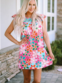 Floral Sleeveless Bodycon Dress