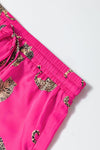 Pink Cheetah Satin Loungewear Set