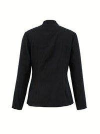 Stylish Casual Long Sleeve Buttoned Open Front Blazer