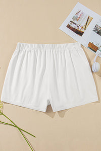 white plus size shorts