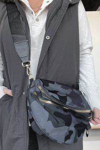 camouflage print bag
