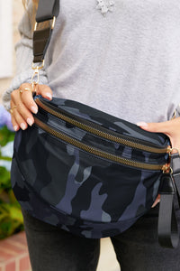 camouflage print bag