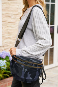 camouflage print bag