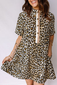 leopard mini dress