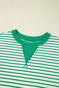 striped long sleeve top
