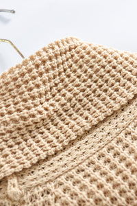 Thick Thread High Neck Bat Sleeve Knit Sweater