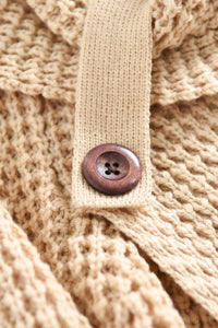 Thick Thread High Neck Bat Sleeve Knit Sweater