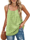 Tops Round Neck Pompom Sleeveless Tank Top