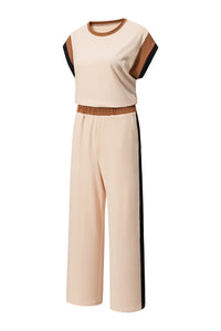 color block pant set