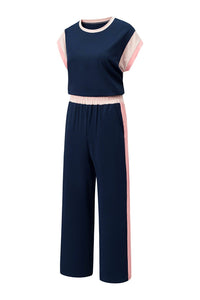 color block pant set