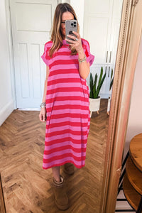 Trendy Women's Cotton T-Shirt Dress in Soft Fabric, Casual Fit, Perfect for, photo 3