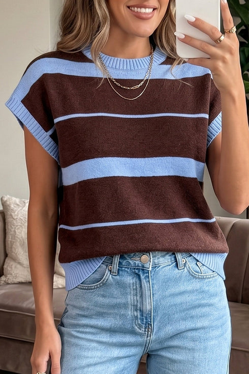 Trendy Women's Knit Sweater Vests - Cozy & Versatile Fall Layering Tops in Stylish Colors for a Flattering Fit