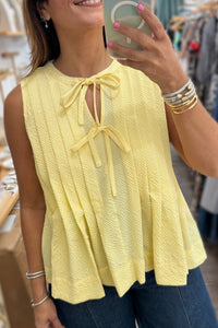 Pleated Tank Top