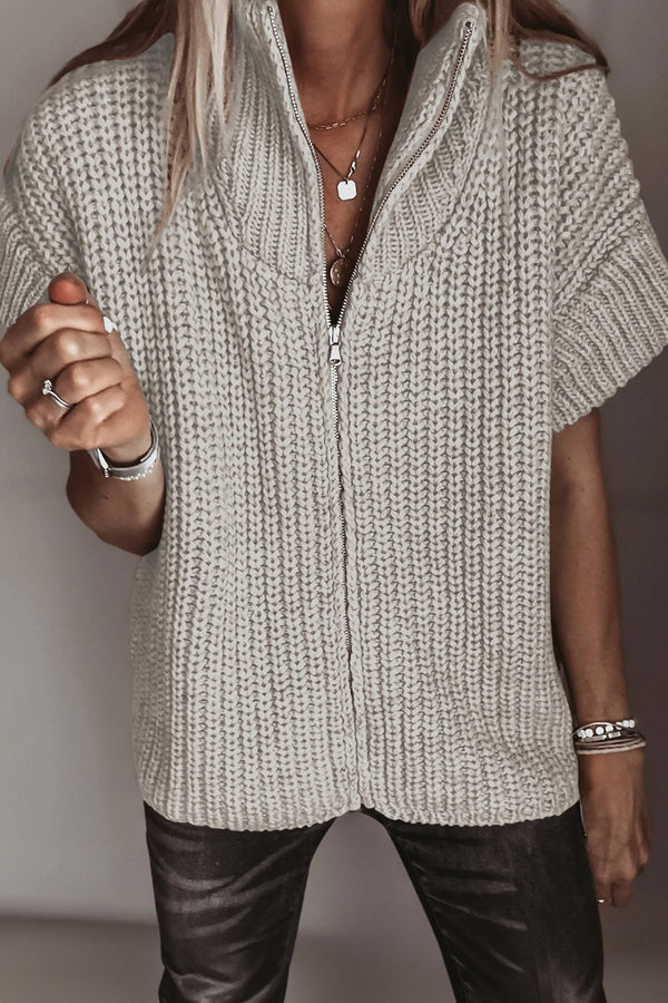 Trendy Women's Short Sleeve Sweaters - Cozy Knit Tops in Vibrant Colors for Effortless Casual Style