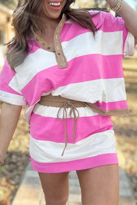 Trendy Women's Two-Piece Dress Set in Vibrant Colors for Effortless Day-to-Night Style and Comfort
