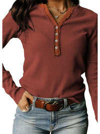 Versatile Fashion Waffle Pullover for Trendy Women