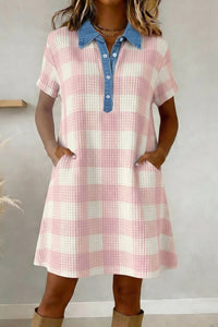 Versatile Women's Cotton T-Shirt Dress in Chic Casual Fit, Perfect for Everyday Wear and Weekend Outings