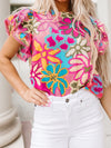 Bohemian Floral Print Top