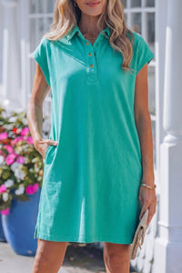 Vibrant Women's Casual T-Shirt Dress - Stylish Everyday Essential for Summer Outings, Comfortable Fit and Trendy Colors