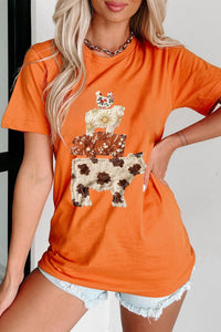 Vibrant Women's Graphic Tees in Soft Cotton - Casual Everyday Style for Layering and Effortless Chic Looks