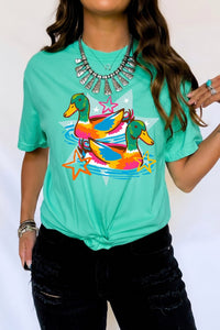 Vibrant Women's Graphic Tees - Trendy Casual Tops for Everyday Comfort and Unique Self-Expression