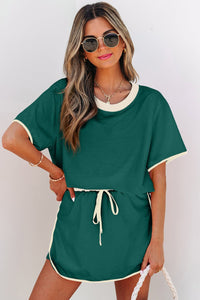vibrant women's skort set – easy and wearable outfit for casual or active wear, perfect for summer adventures with practical styling and dependable