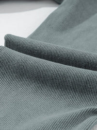 Vintage Charcoal Ribbed Leggings with Acid Wash Finish