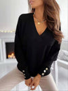 Everyday V-Neck Long Sleeve Sweater