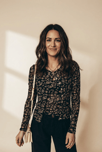 Women's Black Floral Mesh Twinset: Cardigan and Matching Tank