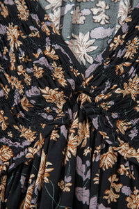 black floral dress