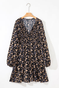 black floral dress