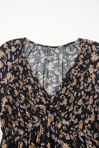 black floral dress