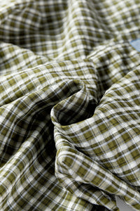 Brown Preppy Gingham Boxer Pants