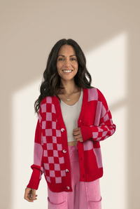 women's cozy women's tartan plaid cardigan sweater - stylish fall and winter layering essential for effortless chic looks with practical styling and